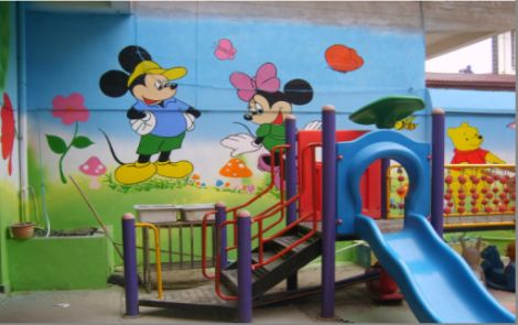 汉寿幼儿园室外彩绘